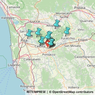 Mappa Via Tosco Romagnola Ovest, 56025 Pontedera PI, Italia (7.11583)