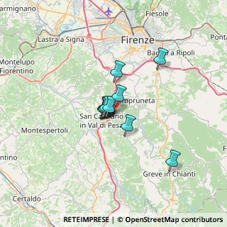 Mappa Raccordo Autostradale Firenze - Siena, 50026 San Casciano In Val di Pesa FI, Italia (3.96182)
