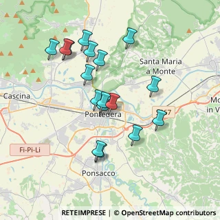Mappa Via Fiorentina, 56025 Pontedera PI, Italia (3.57706)