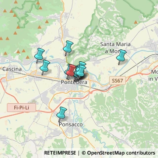 Mappa Via Fiorentina, 56025 Pontedera PI, Italia (2.09462)