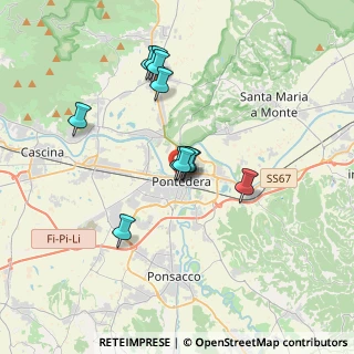 Mappa Via Nino Bixio, 56025 Pontedera PI, Italia (3.04727)