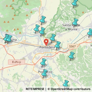 Mappa Via Nino Bixio, 56025 Pontedera PI, Italia (5.62533)
