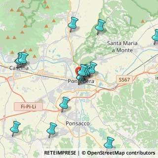 Mappa Via Nino Bixio, 56025 Pontedera PI, Italia (4.65375)