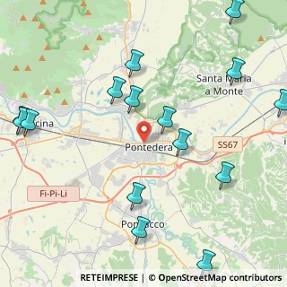 Mappa Via Carlo Pisacane, 56025 Pontedera PI, Italia (5.62933)