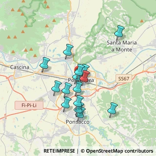 Mappa Via Carlo Pisacane, 56025 Pontedera PI, Italia (3.11933)