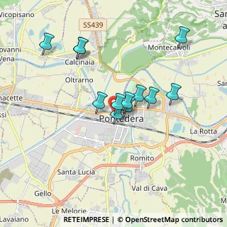 Mappa Via Carlo Pisacane, 56025 Pontedera PI, Italia (1.55167)