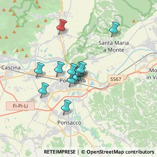 Mappa Piazza del Vecchio Stadio, 56025 Pontedera PI, Italia (2.63)
