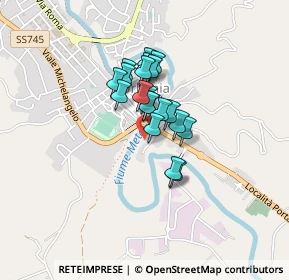 Mappa Via Metauro, 61049 Urbania PU, Italia (0.2715)