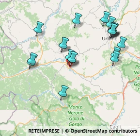 Mappa Via Metauro, 61049 Urbania PU, Italia (8.372)