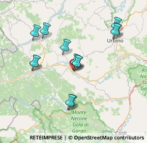 Mappa Via Metauro, 61049 Urbania PU, Italia (7.29923)