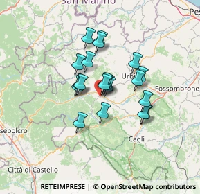 Mappa Urbania, 61049 Urbania PU, Italia (9.7655)