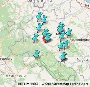 Mappa Urbania, 61049 Urbania PU, Italia (11.57611)