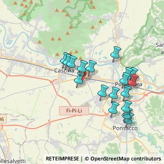 Mappa Via Fosso Nuovo, 56025 Pontedera PI, Italia (3.78556)