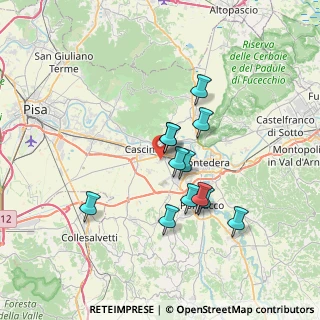 Mappa Via Fosso Nuovo, 56025 Pontedera PI, Italia (5.9925)