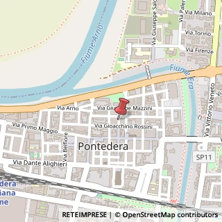 Mappa Via Giuseppe Verdi,  25, 56025 Pontedera, Pisa (Toscana)