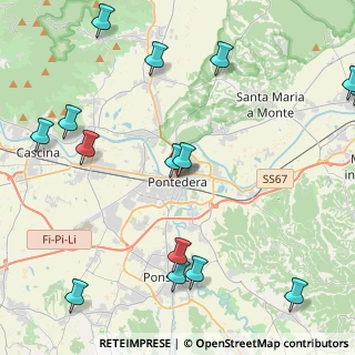 Mappa Via XX Settembre, 56025 Pontedera PI, Italia (5.95)