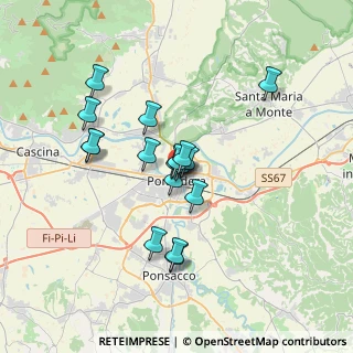Mappa Via XX Settembre, 56025 Pontedera PI, Italia (2.85941)