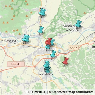 Mappa Via XX Settembre, 56025 Pontedera PI, Italia (3.864)