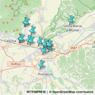 Mappa Via XX Settembre, 56025 Pontedera PI, Italia (3.45)