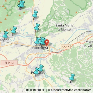 Mappa Via Indipendenza snc presso Centro Commerciale, 56025 Pontedera PI, Italia (5.43833)