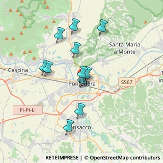 Mappa Piazza Arno, 56025 Pontedera PI, Italia (3.20667)