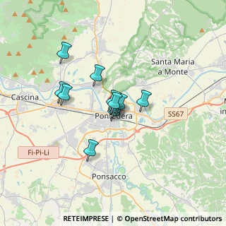 Mappa Piazza Arno, 56025 Pontedera PI, Italia (2.26818)