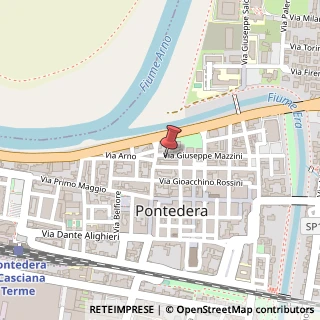 Mappa Via Giuseppe Mazzini, 127, 56025 Pontedera, Pisa (Toscana)