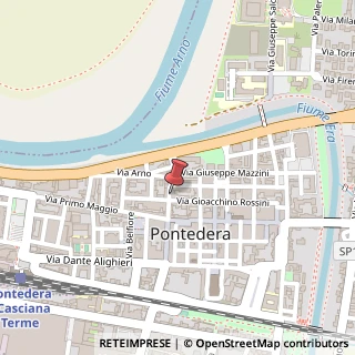 Mappa Via Aurelio Saffi, 34, 56025 Pontedera PI, Italia, 56025 Pontedera, Pisa (Toscana)