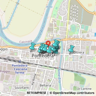 Mappa Via Riccardi, 56025 Pontedera PI, Italia (0.2225)