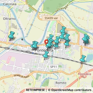 Mappa Piazza g. gronchi, 56025 Pontedera PI, Italia (0.9185)