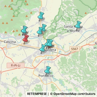 Mappa Via Giuseppe Mazzini, 56025 Pontedera PI, Italia (3.56455)