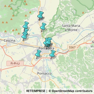 Mappa Via Riccardi, 56025 Pontedera PI, Italia (3.11364)