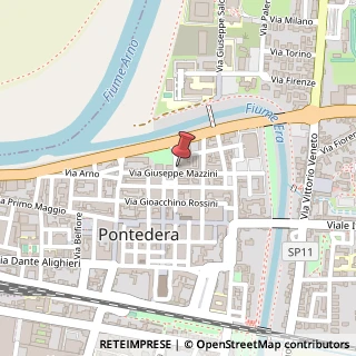 Mappa Via Aristide Castelli, 40, 56025 Pontedera, Pisa (Toscana)