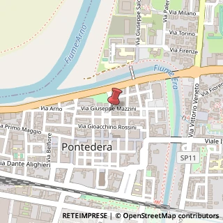 Mappa Via Aristide Castelli, 36, 56025 Pontedera, Pisa (Toscana)