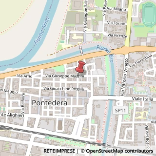 Mappa Via Giuseppe Mazzini,  80, 56125 Pontedera, Pisa (Toscana)