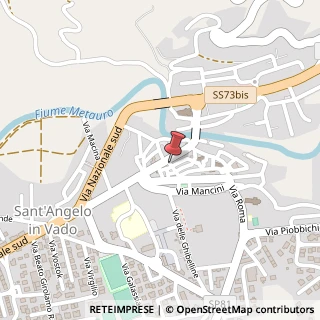 Mappa Via Mercuri A., 4, 61048 Sant'Angelo in Vado, Pesaro e Urbino (Marche)
