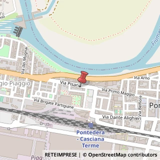 Mappa Via Pisana, 17A, 56025 Pontedera, Pisa (Toscana)