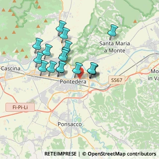 Mappa VIA CANOVA ANTONIO, 56025 Pontedera PI, Italia (3.25824)