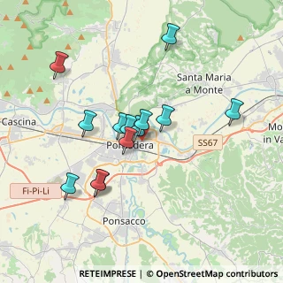 Mappa VIA CANOVA ANTONIO, 56025 Pontedera PI, Italia (3.30692)