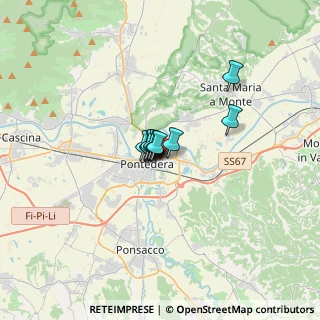 Mappa VIA CANOVA ANTONIO, 56025 Pontedera PI, Italia (1.41636)