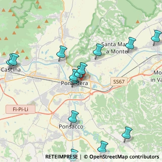 Mappa VIA CANOVA ANTONIO, 56025 Pontedera PI, Italia (5.05643)