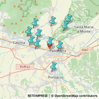 Mappa Via Peppino Impastato, 56025 Pontedera PI, Italia (3.48273)