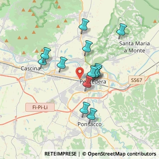 Mappa Via Peppino Impastato, 56025 Pontedera PI, Italia (3.22)