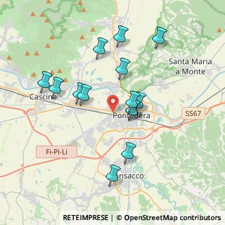 Mappa Via Peppino Impastato, 56025 Pontedera PI, Italia (3.56929)