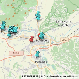 Mappa Via Pisana, 56025 Pontedera PI, Italia (5.6835)
