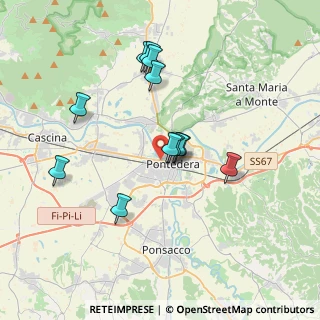 Mappa Via Pisana, 56025 Pontedera PI, Italia (3.34583)