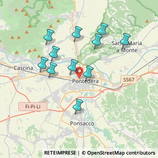 Mappa Via Pisana, 56025 Pontedera PI, Italia (3.76455)