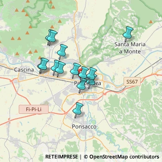 Mappa Via Pisana, 56025 Pontedera PI, Italia (3.11143)