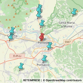 Mappa Via Pisana, 56025 Pontedera PI, Italia (5.16818)