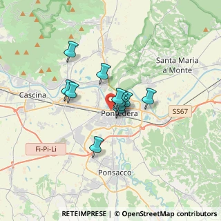 Mappa Via Pisana, 56025 Pontedera PI, Italia (2.24909)